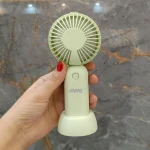 پنکه دستی مه پاش شارژی MDHL مدل JL8872 با هولدر موبایل و چراغ LED - تصویر 11