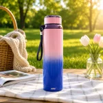 فلاسک کودک استیل MDHL مدل لبوبو و گروه دوستان (Labubu) گنجایش 1 لیتر دوجداره مناسب نوشیدنی گرم و سرد - تصویر 4